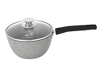 Картинка Кастрюля с длинной ручкой Kukmara кмс17а (светлый мрамор)