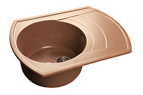 Картинка Мойка врезная GranFest RONDO R650L (терракот)