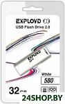 Картинка USB флэш-накопитель EXPLOYD 32GB-580-белый