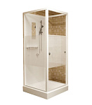 Картинка Душевая кабина RGW OLB-206 80x80 (белый/матовое стекло)