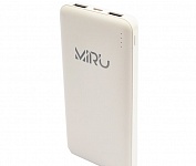 Картинка Портативное зарядное устройство Miru 3001 (белый)