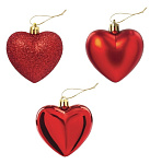 Картинка Набор елочных игрушек Золотая сказка Сердца 590900