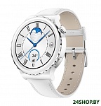 Картинка Умные часы Huawei Watch GT 3 Pro Ceramic 43 мм (белый/кожа)