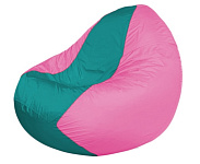 Картинка Бескаркасное кресло Flagman Classic К2.1-172 (бирюзовый/розовый)