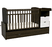 Картинка Детская кроватка INDIGO Соната 552038-1 (венге/белый)