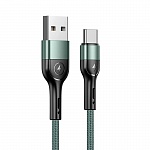 Картинка Кабель Usams U55 SJ449USB02 1.0м (зеленый)