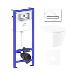 Картинка Унитаз Lavinia Boho Relfix Aveo Rimless 6 в 1 75110254 (statuary иск. камень)