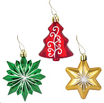 Картинка Набор украшений Золотая сказка Ель и звезды 591112