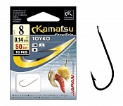 Крючки с поводком KAMATSU TOYKO (серый) (# 10 10 шт)