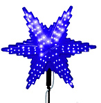 Картинка Украшение елочное Greenterra Звезда 45 см парча (синий)