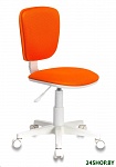 Картинка Кресло детское Бюрократ CH-W204NX/ORANGE (оранжевый/белый)