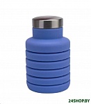 Картинка Бутылка для воды Bradex силиконовая складная с крышкой TK 0267 (фиолетовый)