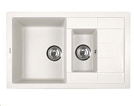 Картинка Кухонная мойка ZorG Luka 105 (белый камень)