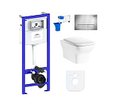 Картинка Унитаз Lavinia Boho Relfix Bristol Rimless 6 в 1 77050196