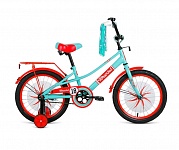 Картинка Детский велосипед Forward Azure 20 2021 (голубой/красный)