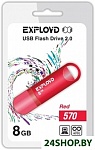 Картинка USB флэш-накопитель EXPLOYD 8GB-570-красный