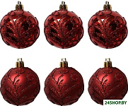 Завитки 007485 (6 шт, красный)