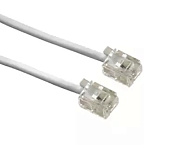 Картинка Кабель Hama H-44935 (6p4c (m-m) 3 м белый)