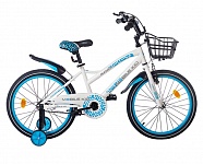 Картинка Детский велосипед Mobile Kid Slender 20 (белый/голубой)