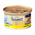 Картинка Консервированный корм для кошек Gourmet Gold с курицей (85 г)