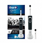 Картинка Зубная щетка электрическая Oral-B Vitality D100.423.1 Pure Clean 150 (черный/белый)