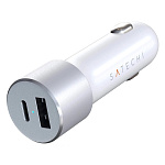 Картинка Автомобильное зарядное Satechi 72W Type-C PD Car Charger (серебристый)