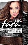 FARA Classic Стойкая крем-краска для волос, тон 506А Молочный шоколад
