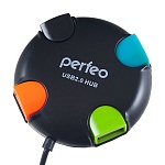 Картинка USB-хаб Perfeo PF-VI-H020 (черный)