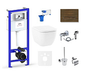 Картинка Унитаз Lavinia Boho Relfix One 10 в 1 75110501 (венге пластик)