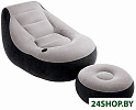 Кресло надувное INTEX с пуфиком арт.68564