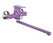 Картинка Смеситель Эверест B22-02720 (хром/фиолетовый)