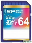 Картинка Карта памяти Silicon Power SDXC Elite UHS-1 (Class 10) 64 GB (SP064GBSDXAU1V10)