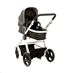 Картинка Детская универсальная коляска Ramili Lite TS 3 в 1 (черный/серебристый)