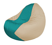 Картинка Бескаркасное кресло Flagman Classic К2.1-189 (бирюзовый/светло-бежевый)