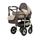 Картинка Детская универсальная коляска Rant Fenix PCOF 3 в 1 (06, бежевый/коричневый)