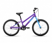 Картинка Велосипед Altair MTB HT 20 LOW (2022, фиолетовый/голубой, рама 10,5) (IBK22AL20087)