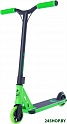 Трюковый самокат Longway Summit Mini (черный/зеленый)