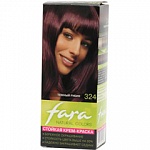 FARA Natural Colors Крем-краска для волос, тон 324 Темный рубин