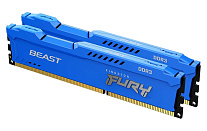 Картинка Оперативная память Kingston FURY Beast 2x4GB DDR3 PC3-14900 KF318C10BK2/8
