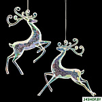 Decor Олень хрустальный перламутр 50724