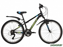 Картинка Велосипед Foxx Atlantic 24 р.14 2022 (черный) (24AHV.ATLAN.14BK2)