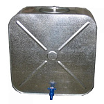 Картинка Оцинкованный бак с хромированным краном РОССИЯ 100л