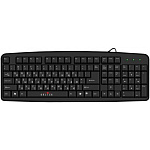 Клавиатура проводная Oklick 100M Standard Keyboard Black USB 40 009