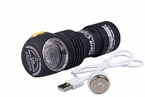 Картинка Фонарь Armytek Tiara C1 Pro XP-L Magnet USB (Warm) + 18350 Li-Ion