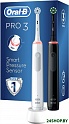 Комплект зубных щеток Oral-B Pro 3 3900 Duo Cross Action + Sensi White D505.523.3H