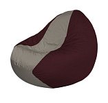 Картинка Бескаркасное кресло Flagman Classic К2.1-43 (серый/бордовый)