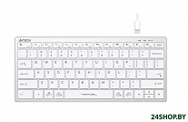 Картинка Клавиатура A4Tech Fstyler FX51 (серебристый/белый)