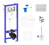 Картинка Унитаз Lavinia Boho Relfix Biore Rimless 9 в 1 97010063 (матовый пластик)