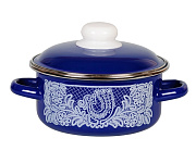 Картинка Кастрюля СтальЭмаль Вологодское кружево 1RB201М