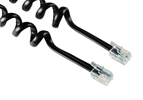 Картинка Кабель Hama H-44842 телефонный (4p4c) (1.5 м) (черный)